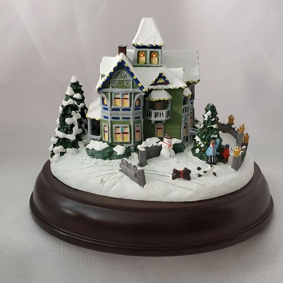 Thomas Kinkade's Victorian Lights Christmas Day Celebration of Lights Collection - Picture 2 of 13